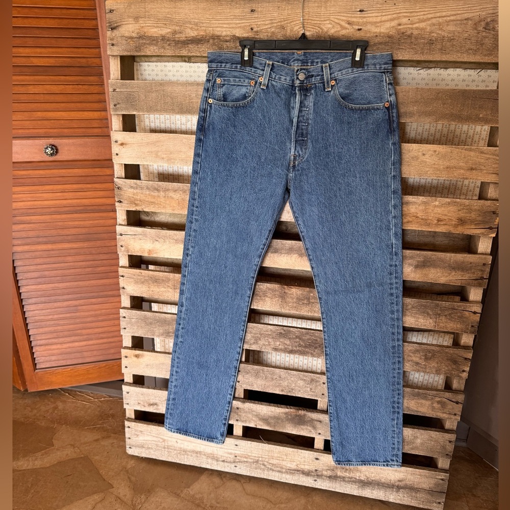 Levi's Men's 501 Straight Blue Jeans